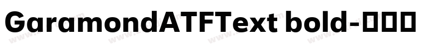 GaramondATFText bold字体转换